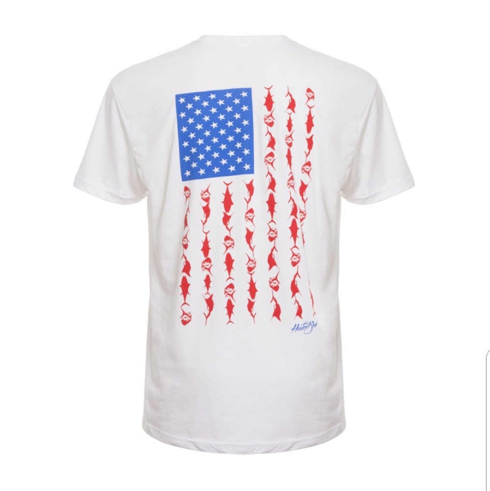 Men's American Flag Hooked Soul Tshirt